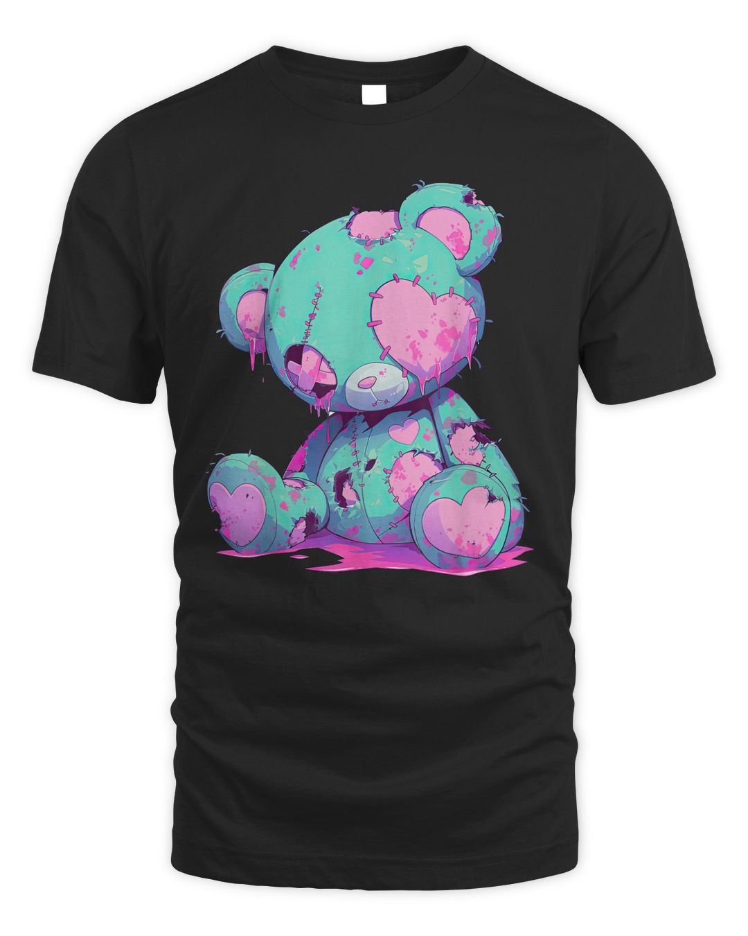 Kawaii Pastel Goth Creepy Cute Witchy Zombie Teddy Bear Shirt