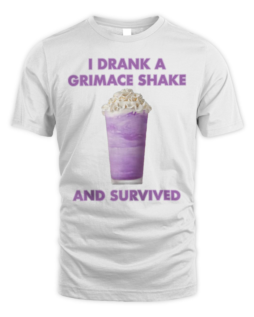 I Drank A Grimace Shake And Survived Raglan Baseball Tee
