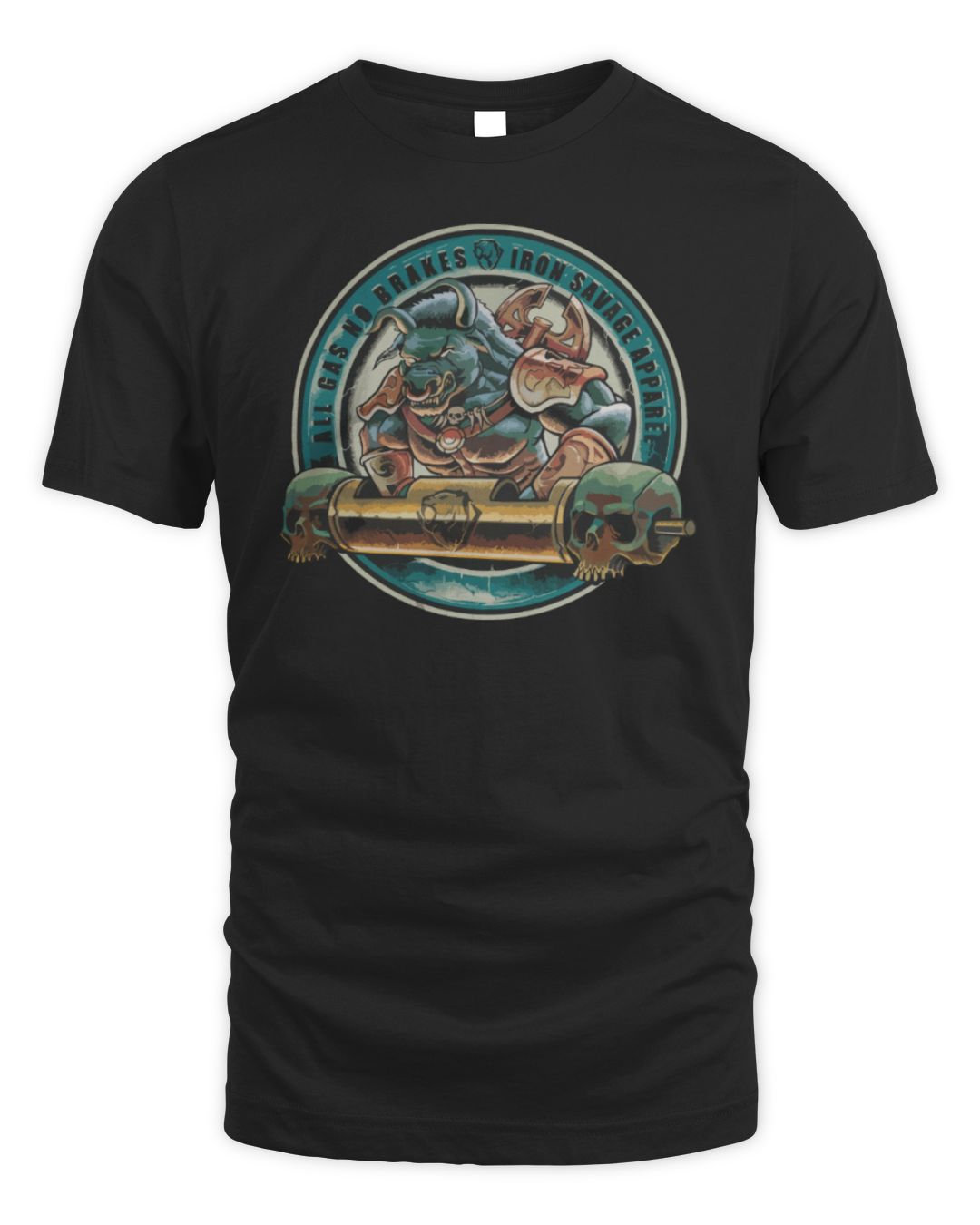 Iron Savage Apparel Minotaur All Gas No Brakes Shirt