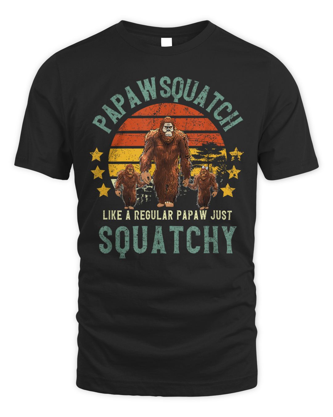 Mens Papawsquatch Like A Papaw Just Way More Squatchy Father Day Shirt