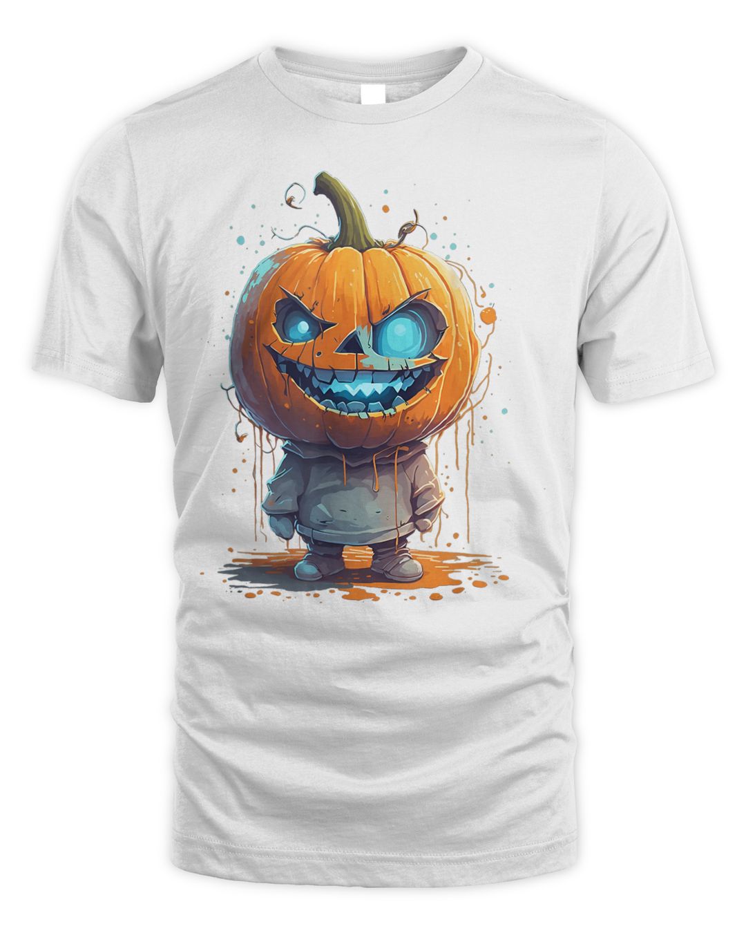 Jack O Lantern Face Pumpkin Hallowen Costume Scary Shirt
