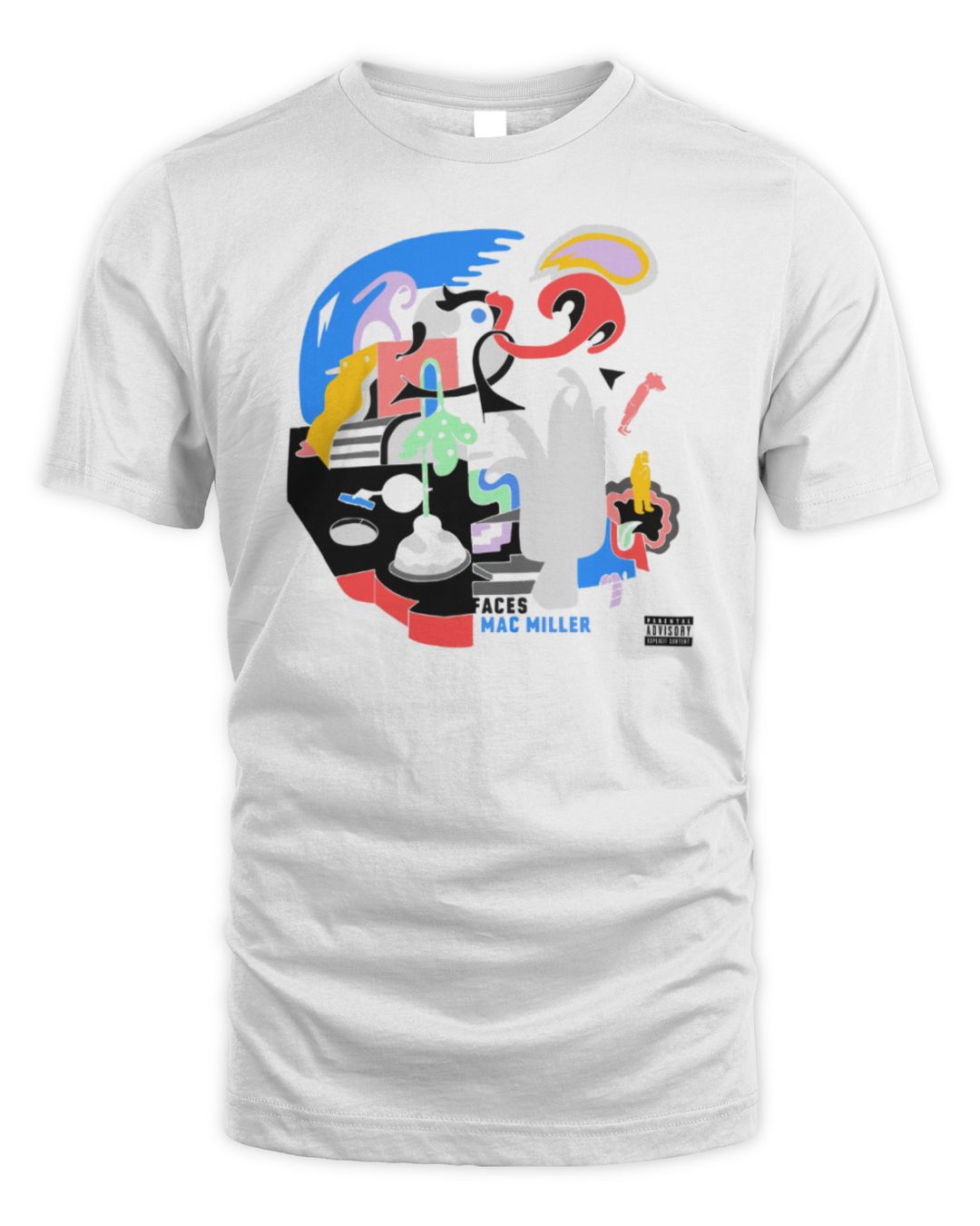 Mac Miller Merch Faces 10 Year Cover Shirt