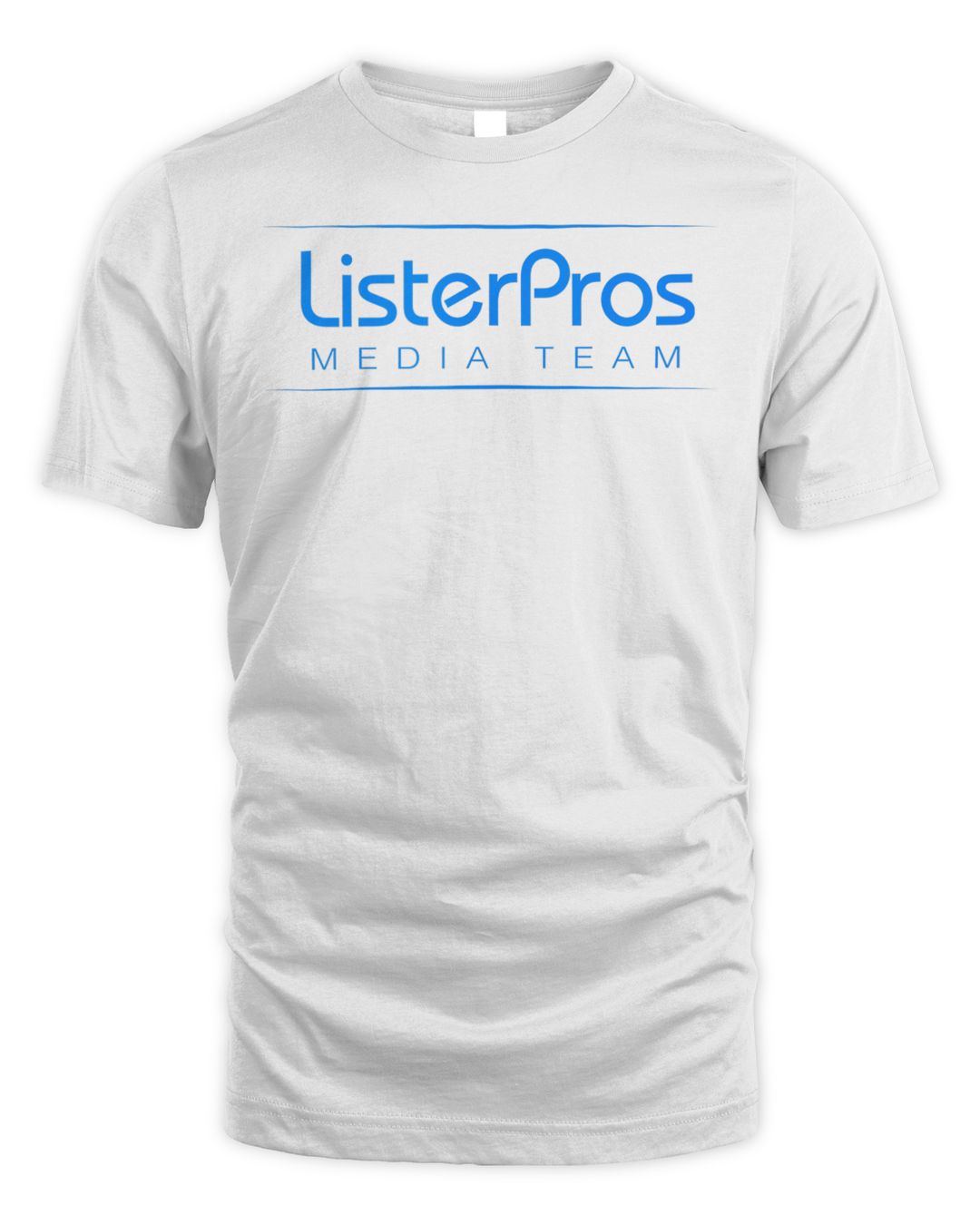 Listerpros Media Team - Blue Text Shirt