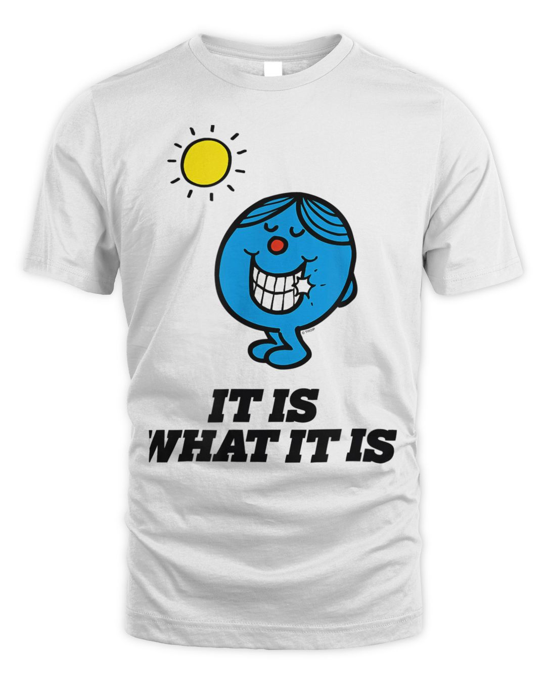 Mr Men Mr Perfect It Is What It Is Slogan Shirt