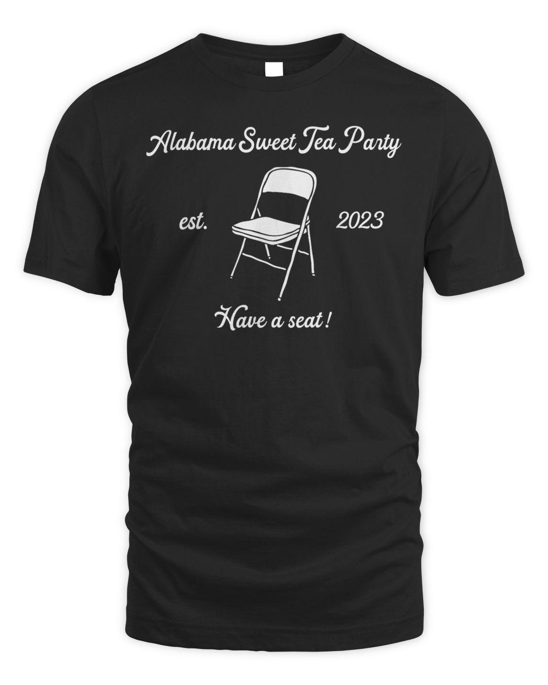 Montgomery Alabama Sweet Tea Party Est 2023 Folding Chair Shirt