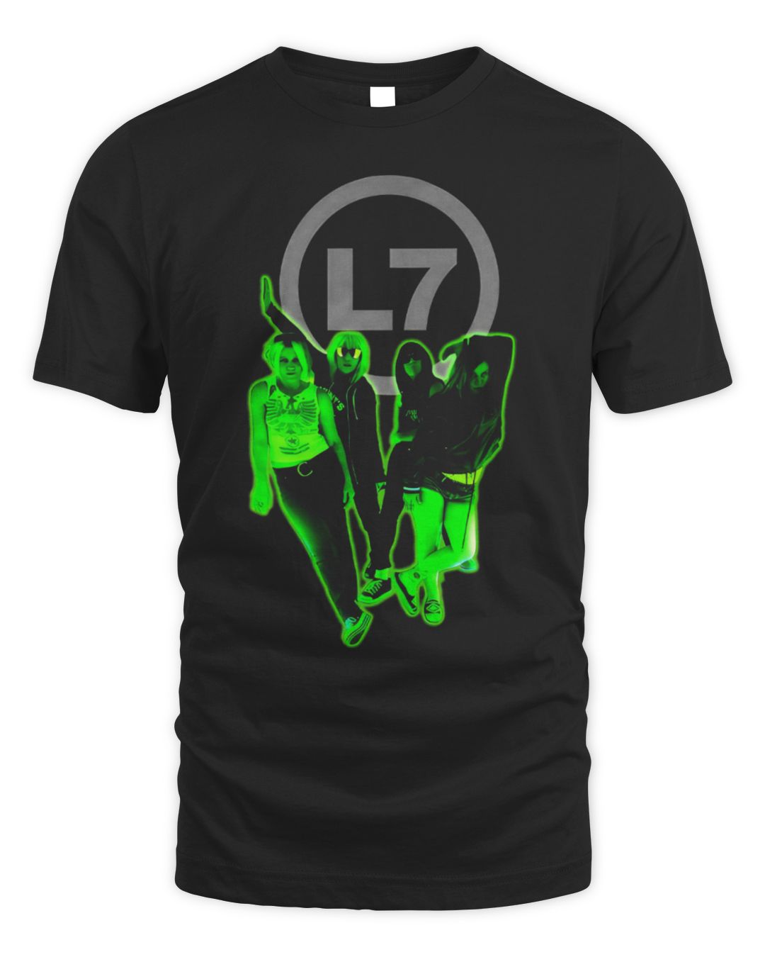 L7 Merch Glow Cut Out Shirt