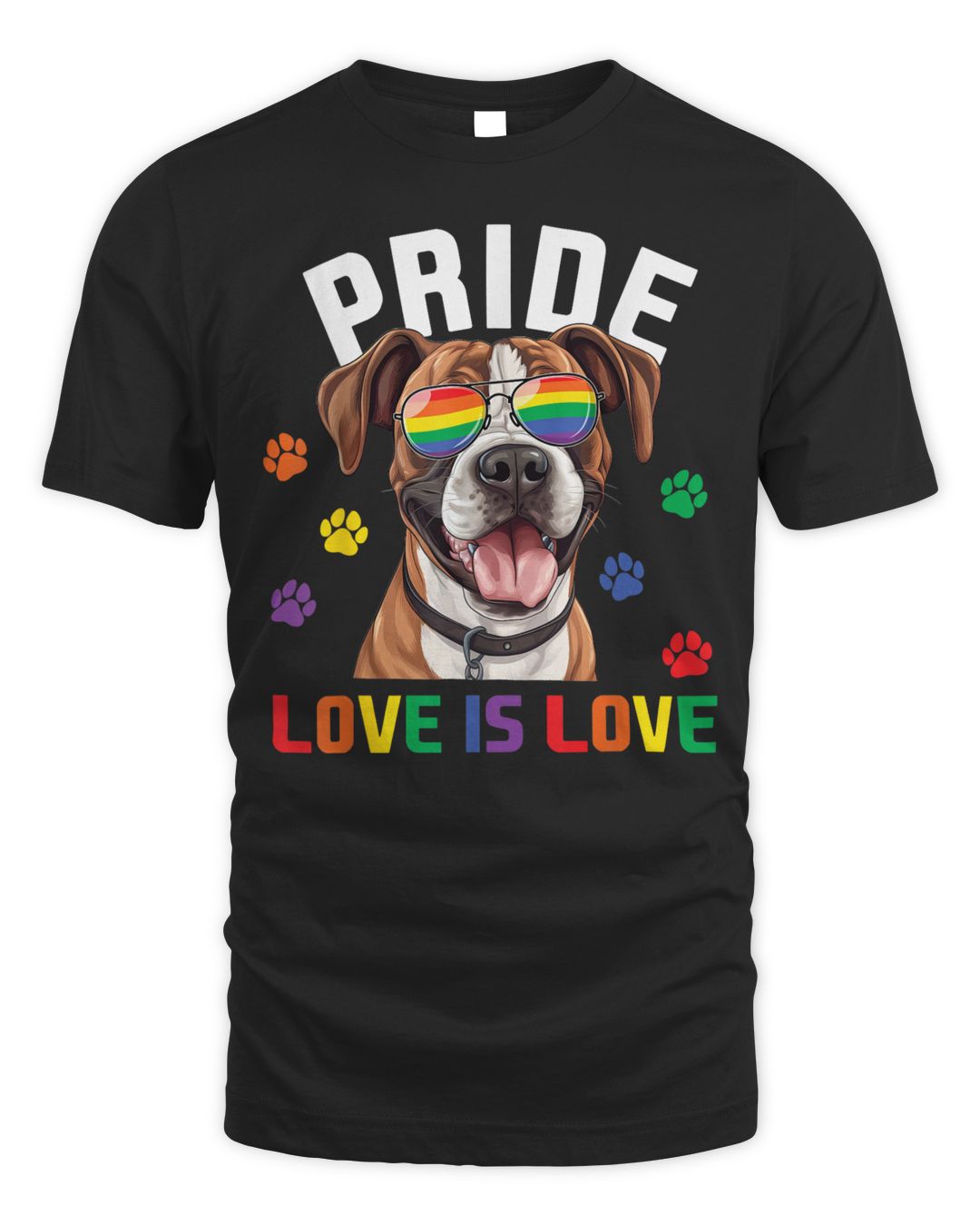 Ho Bo Care Boxer Rescue Pride Love Is Love Shirt