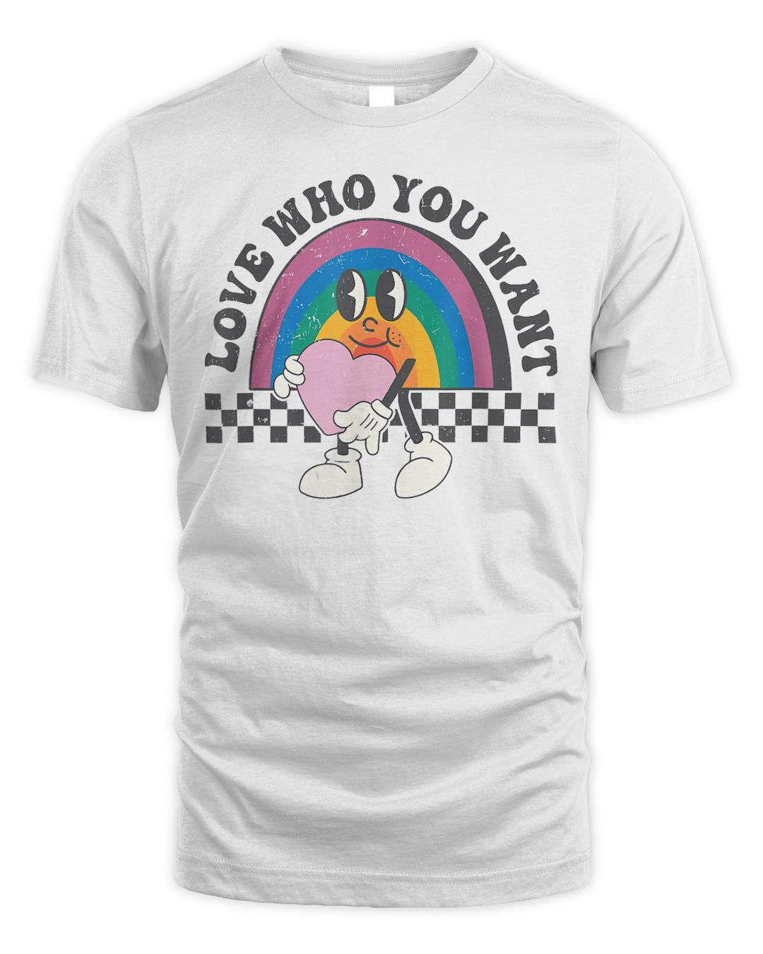 Love Who You Want Retro Distressed Lgbtq Pride Love Is Love Shirt