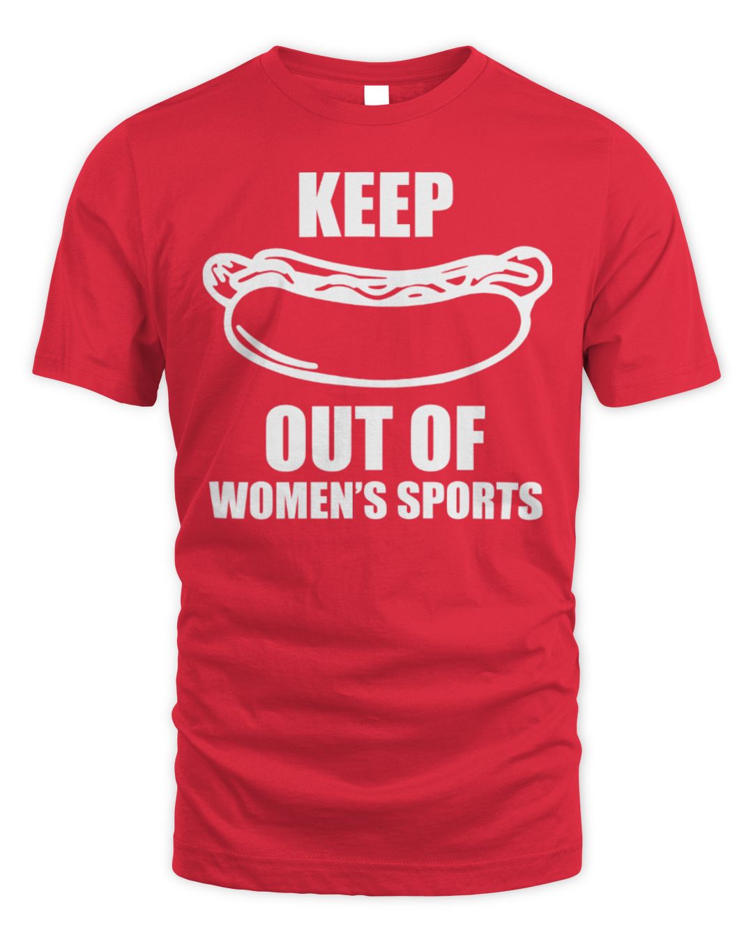 Keep Hot Dog Out Of Women's Sports Shirt