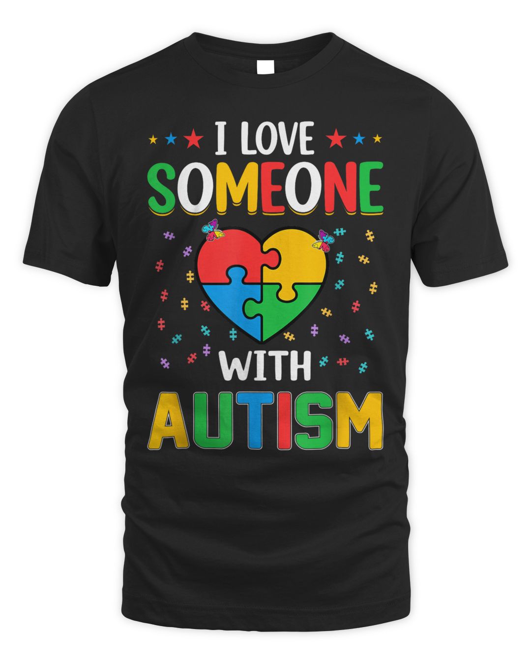 I Love Someone With Autism Awareness Shirt