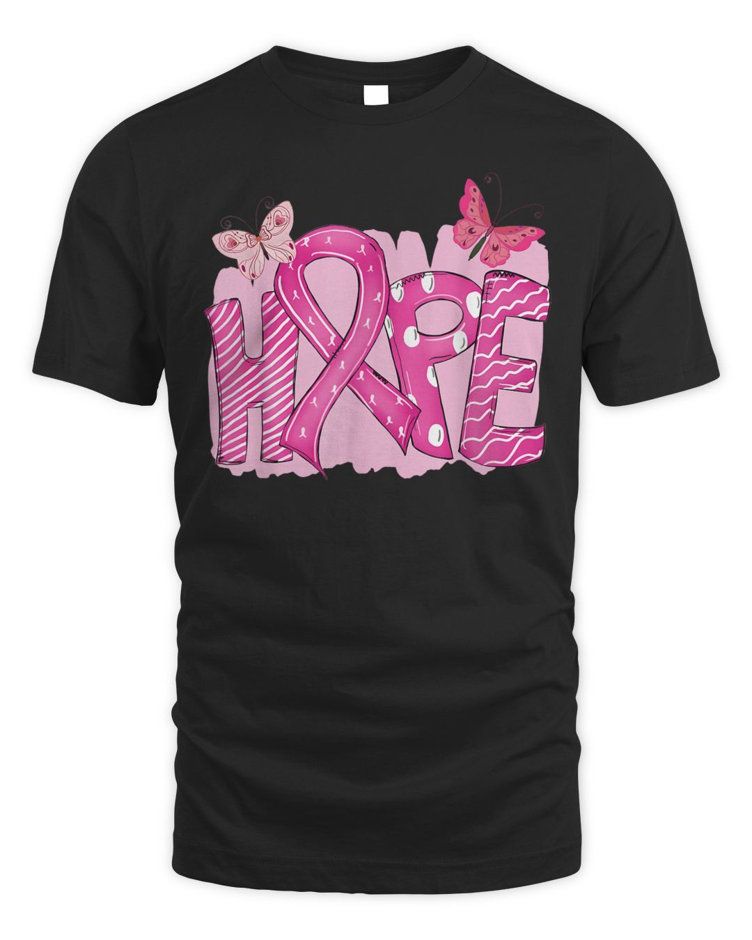 Hope Pink Ribbon Leopard Sunflower Breast Cancer Awareness Shirt