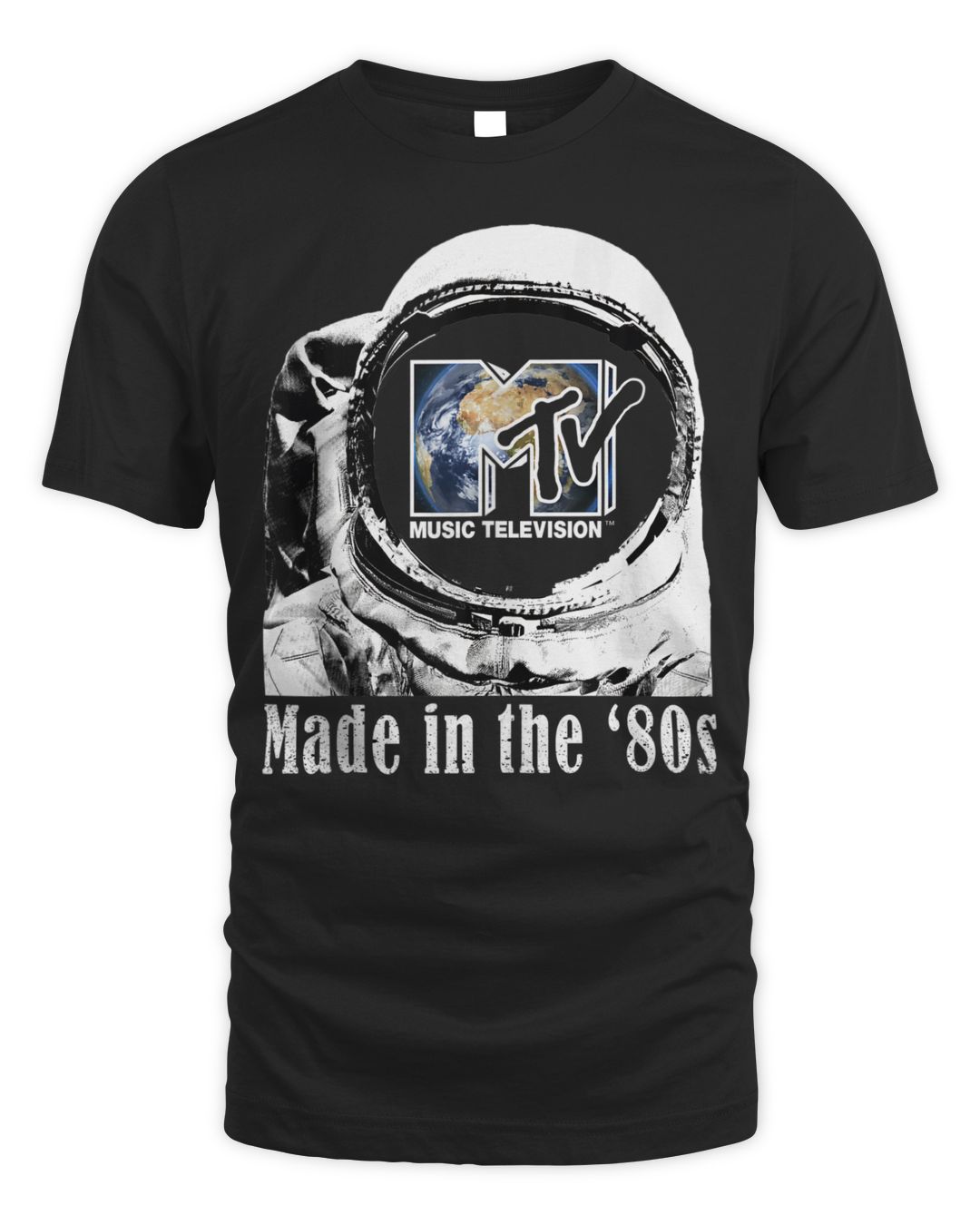Mtv Astronaut In Space With Earth Mtv Logo Made In The 80s Shirt