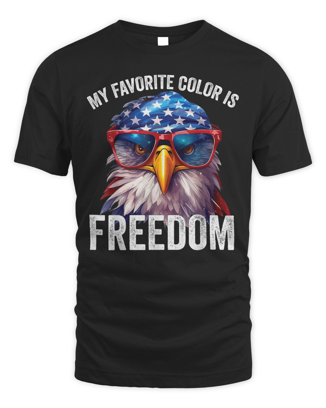 My Favorite Color Is Freedom Patriotic Eagle American Flag Shirt
