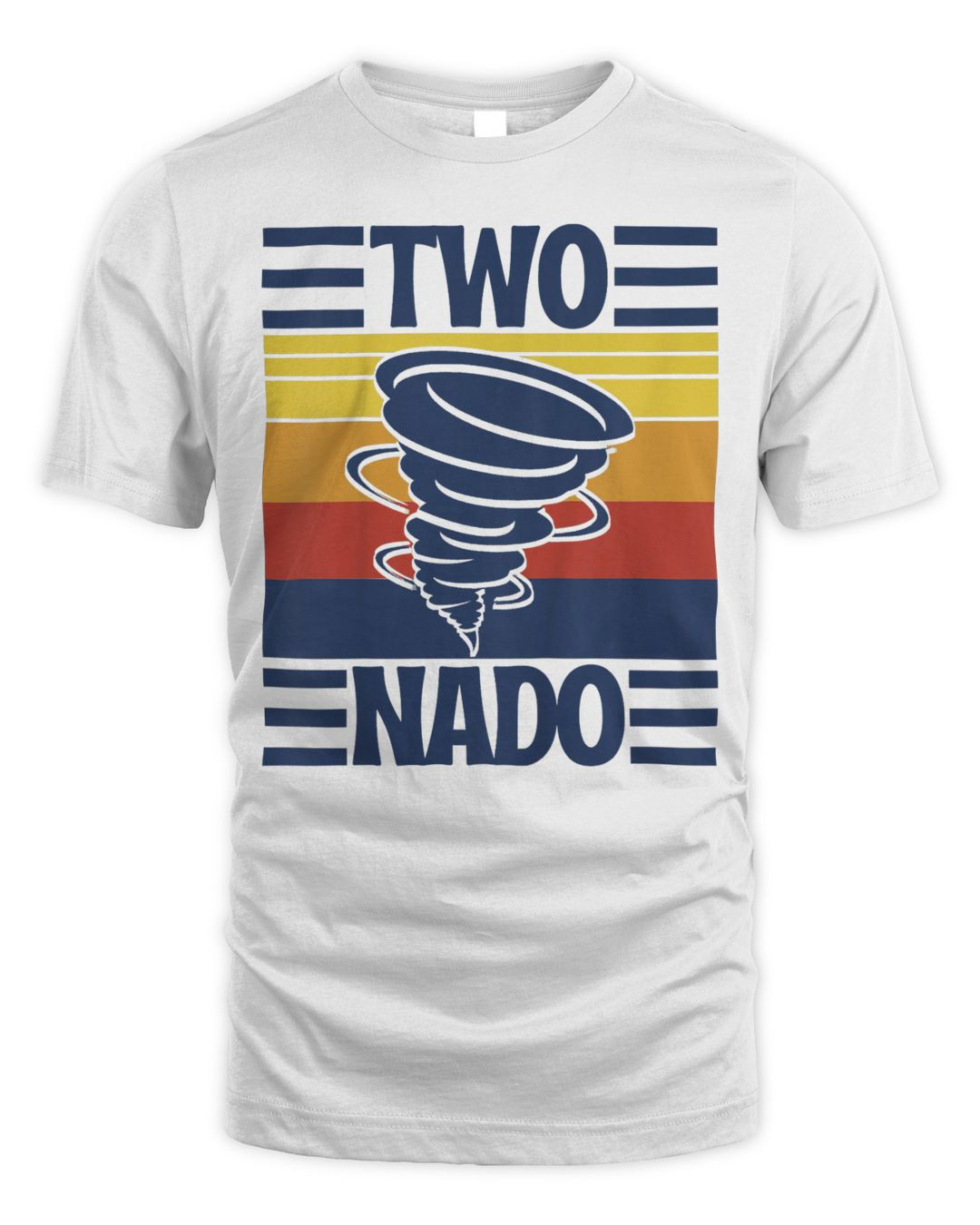 Kids Vintage Retro Twonado 2 Year Old 2nd Birthday Boys Girls Shirt