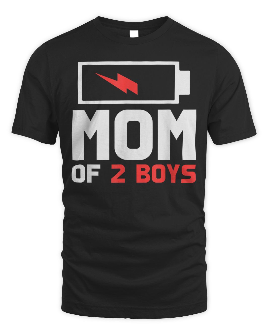 Mom Of 2 Boys Tee Gifts From Son Mothers' Day Birthday Women Shirt