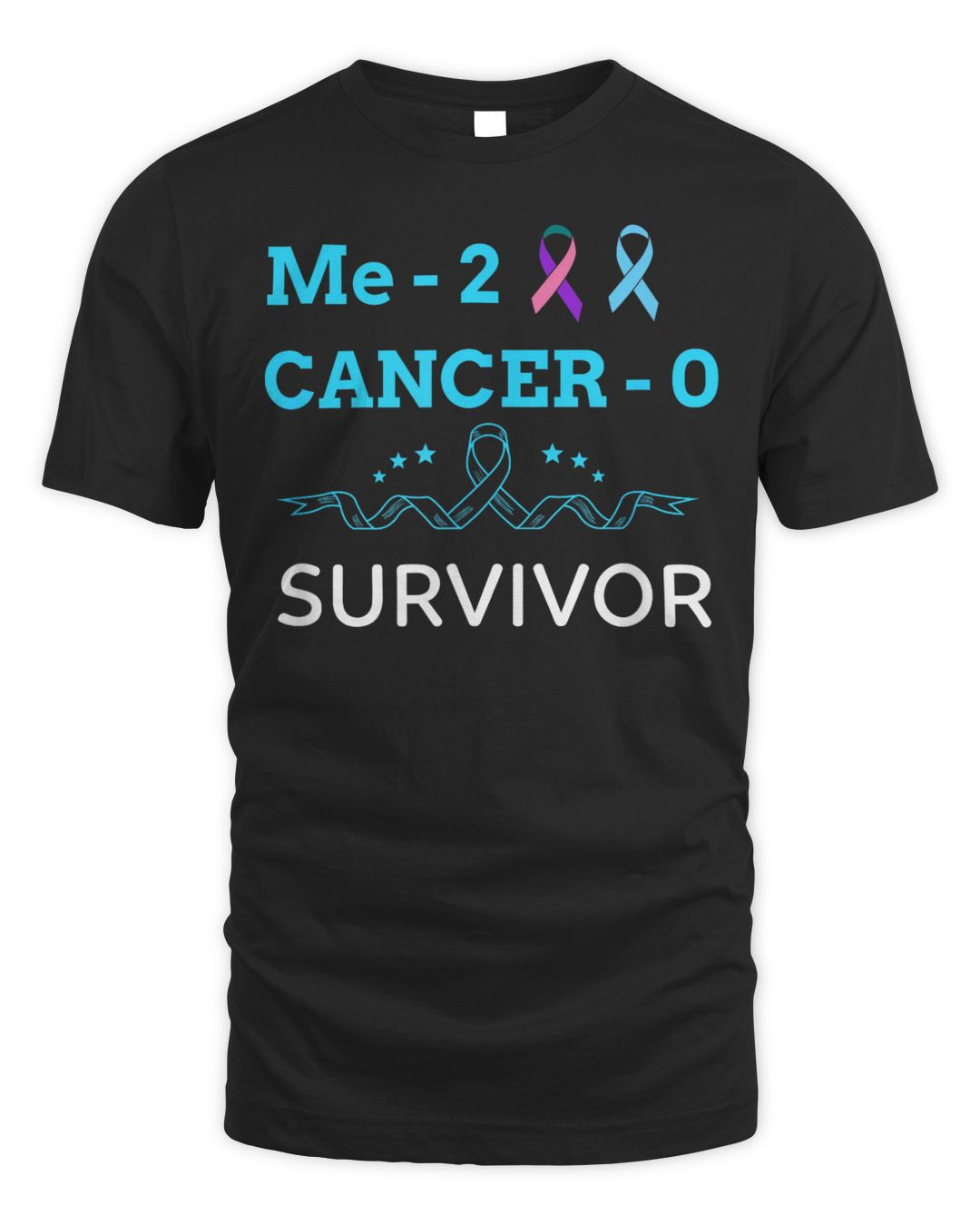 Me 2 - Cancer 0 - Prostate And Thyroid Ribbons Shirt