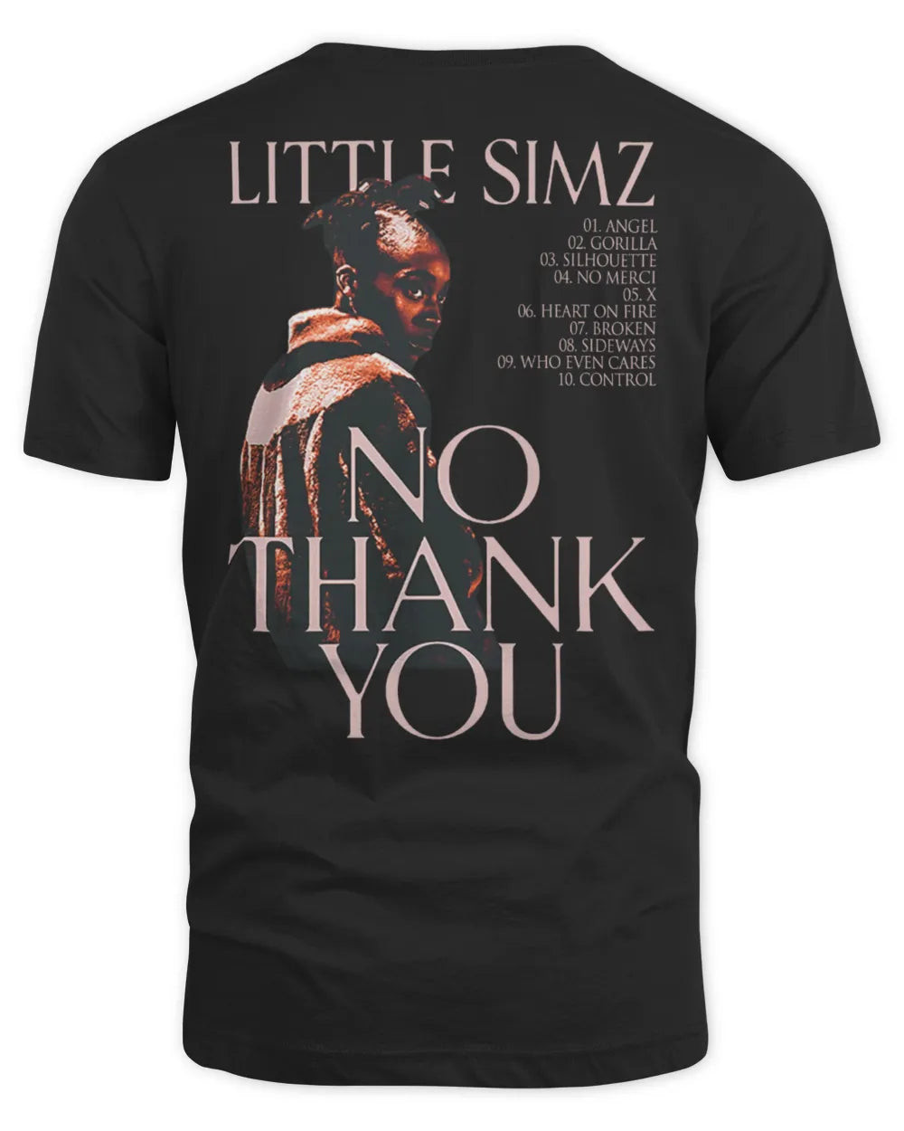 Little Simz Merch No Thank You Tracklist Shirt