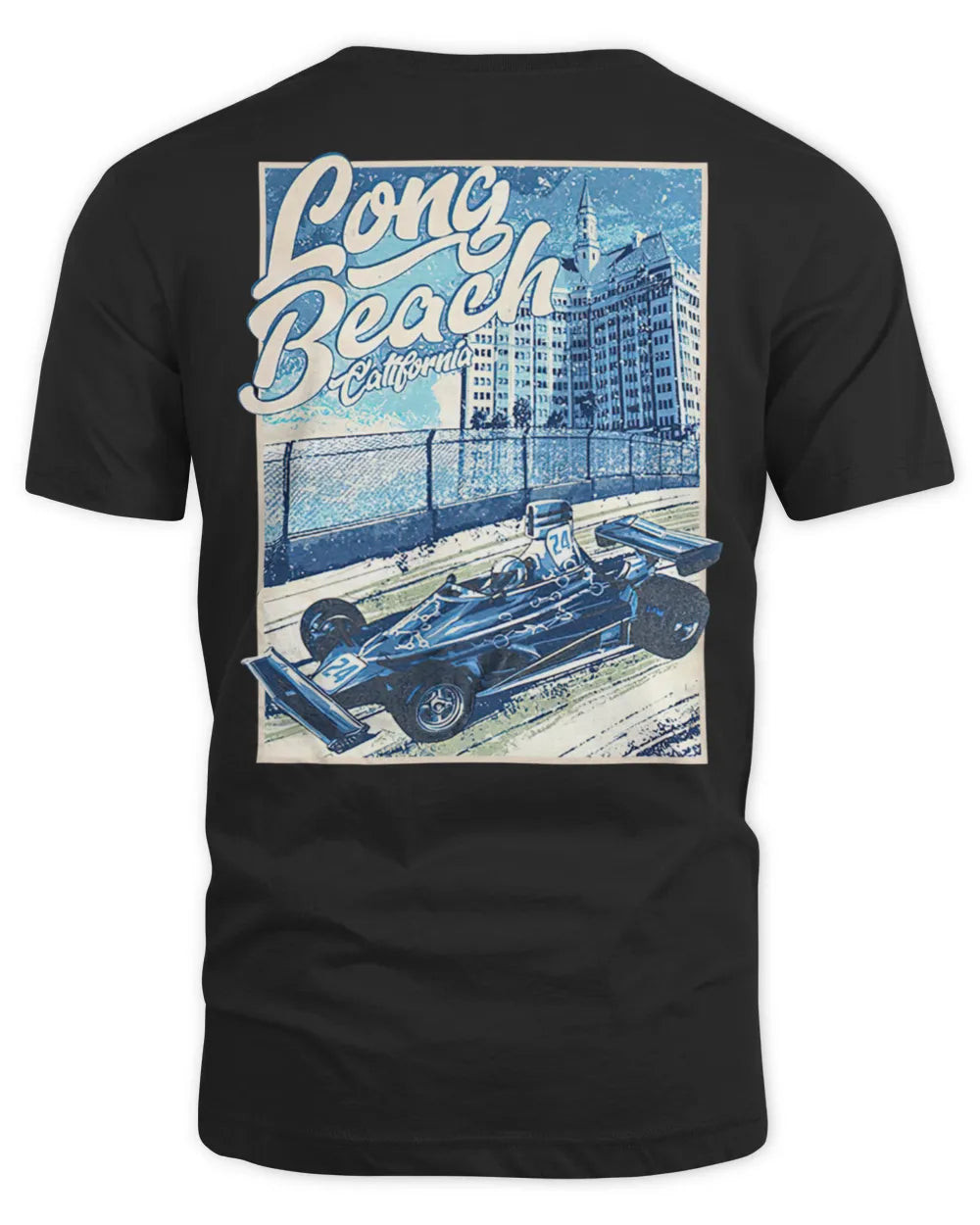 Long Beach Clothing Vintage Auto Race Car Shirt