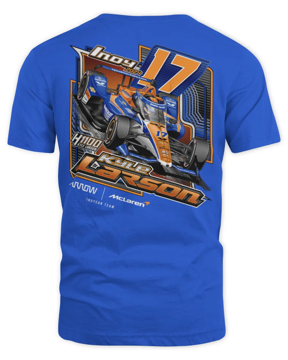 Kyle Larson Merch Kl17 Hendrickcars.com Deep Shirt