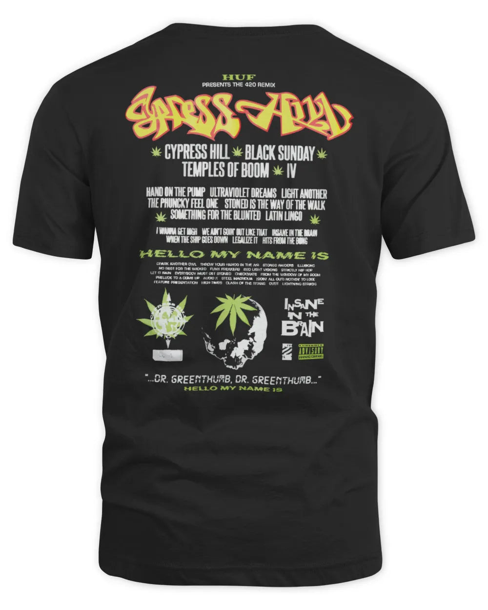 Huf Clothing Cypress Hill Dr Greenthumb Shirt