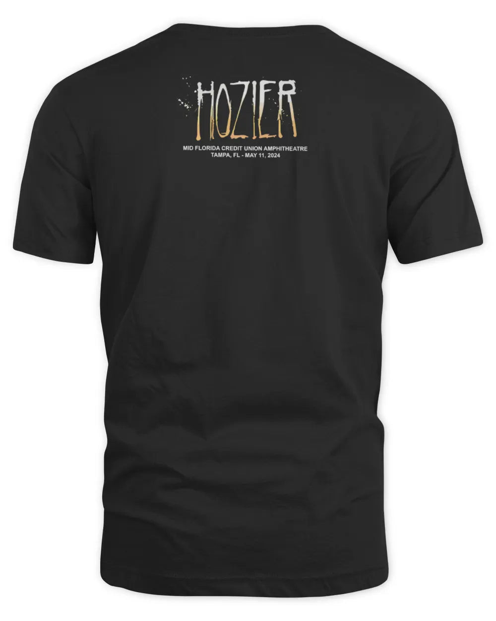 Hozier Merch Tampa May 11 Show Shirt