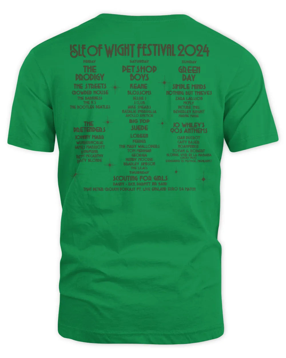 Isle Of Wight Festival Merchandise 2024 Line Up T-shirt