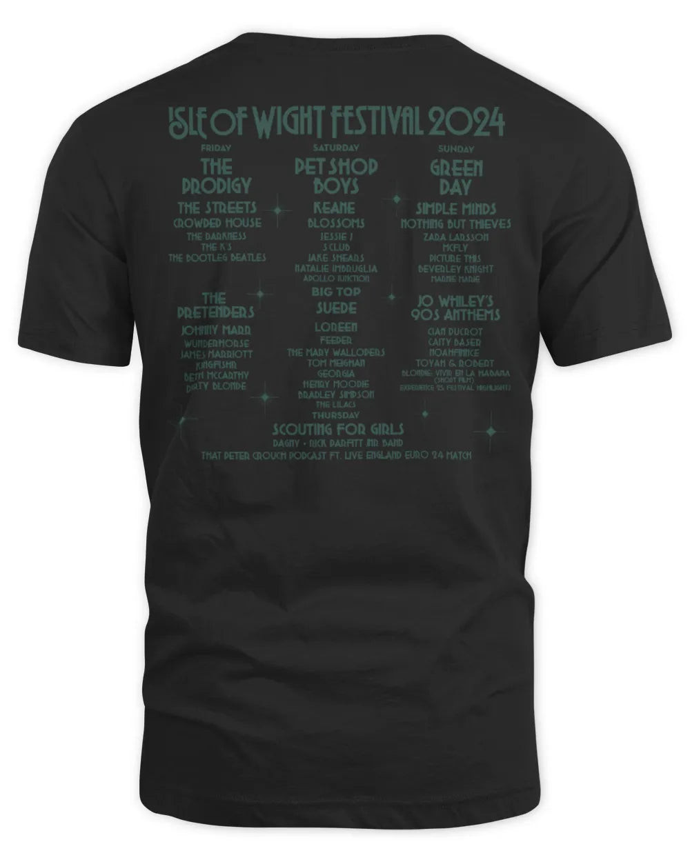 Isle Of Wight Festival Merchandise 2024 Line Up Shirt