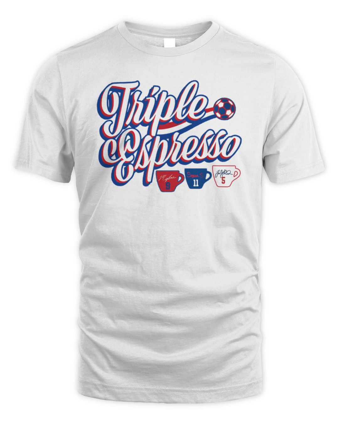 Mallory Swanson, Trinity Rodman, & Sophia Smith Triple Espresso Tee Shirt