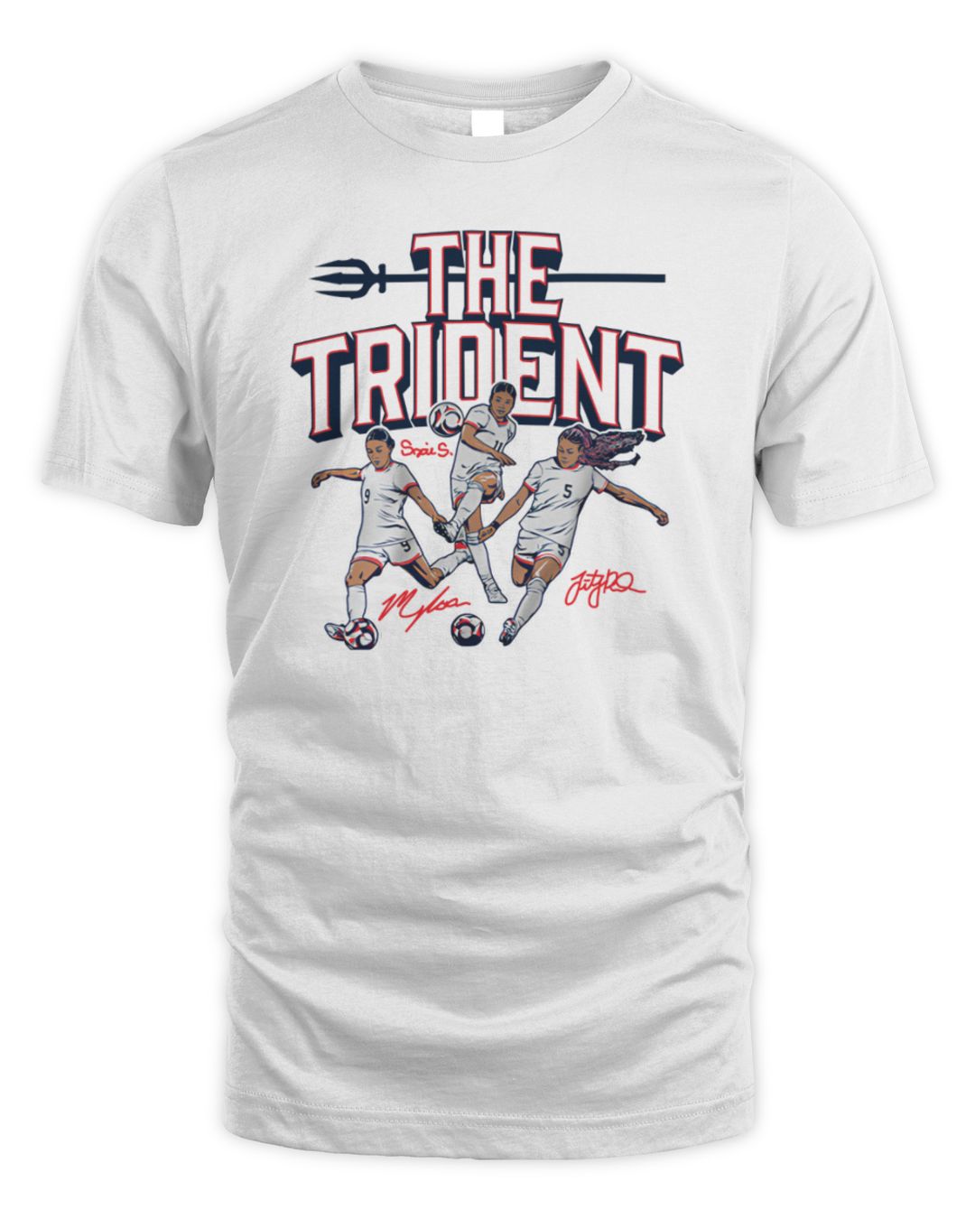 Mallory Swanson, Sophia Smith, & Trinity Rodman The Trident T-shirt