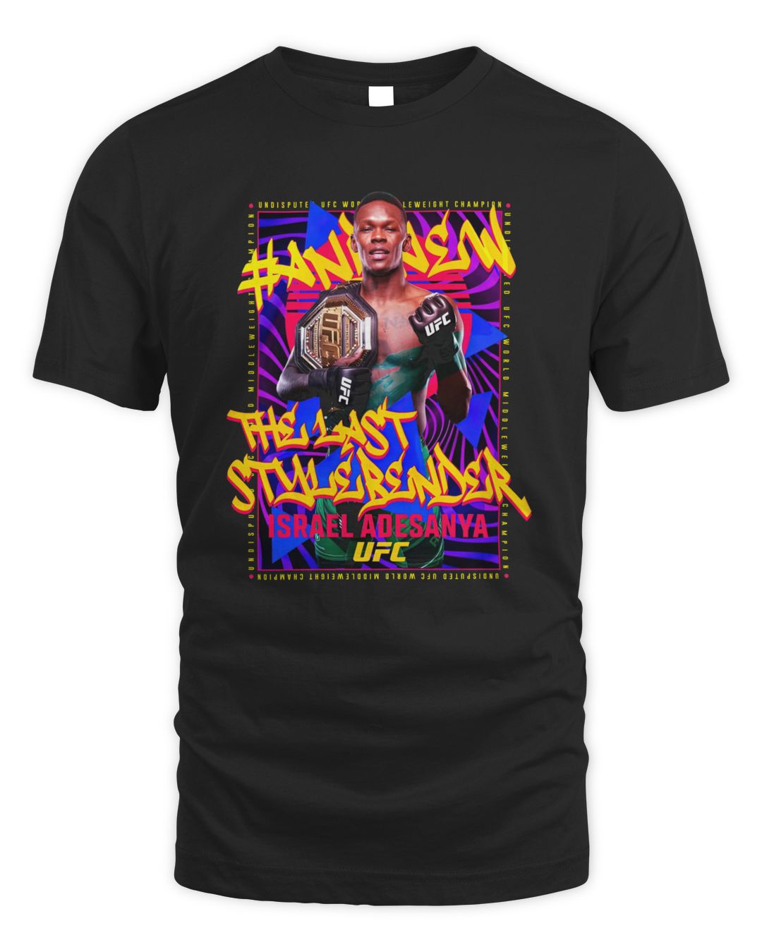 Israel Adesanya Merch Ufc Israel Adesanya Ufc 287 Champ T Shirt