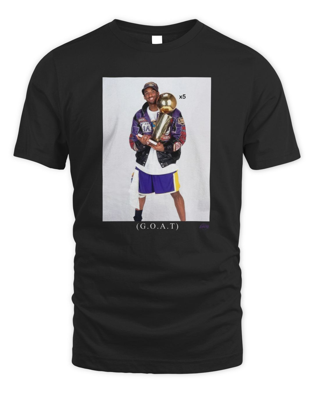 Kobe Bryant Trophy Retirement Goat Dri-fit T-shirt