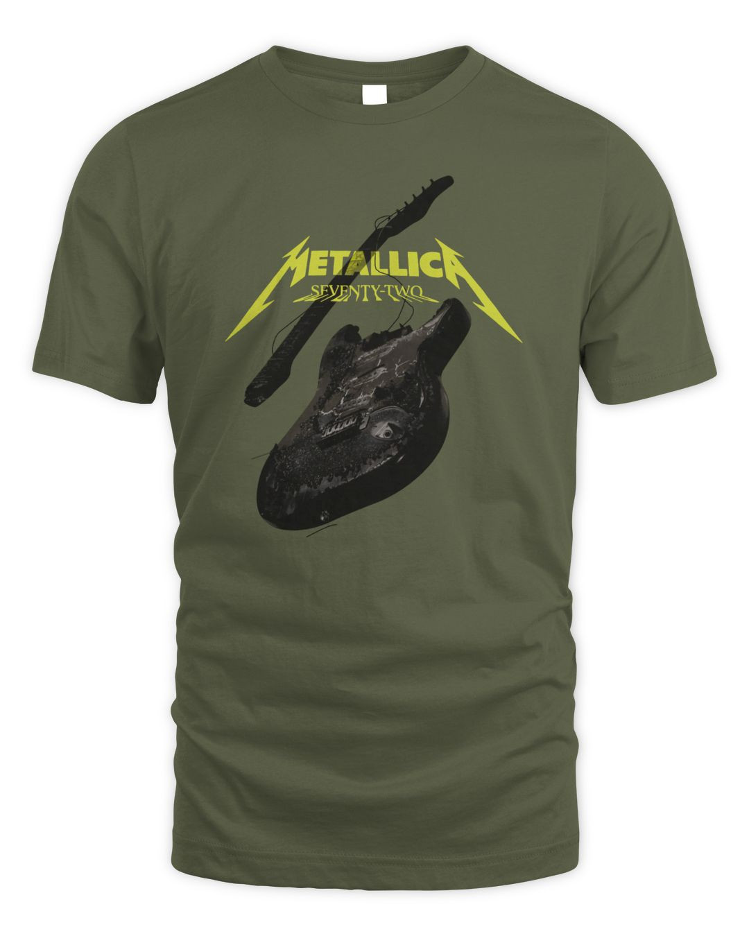 Metallica Merch 72 Seasons Burnt Guitar T-shirt