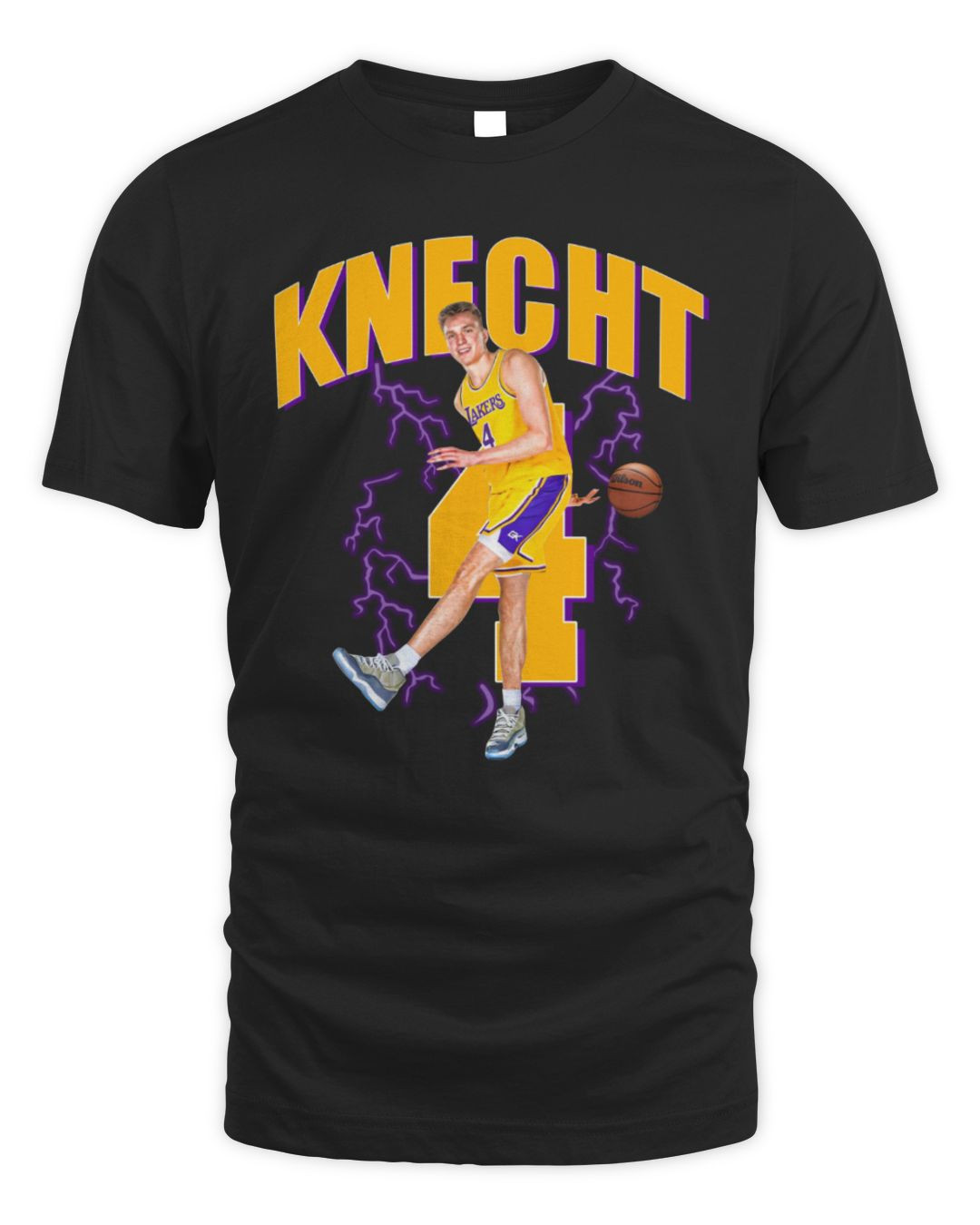 Lakers Basketball Dalton Knecht Tee Goldenknightgfx