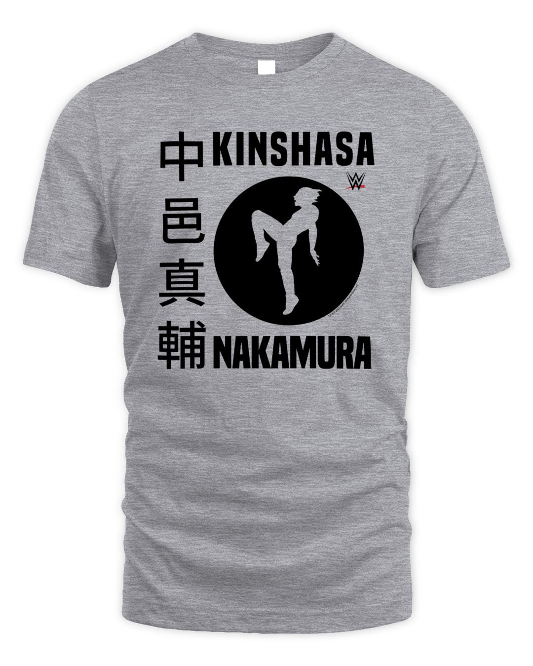 Men's Ripple Junction Heather Gray Shinsuke Nakamura Kanji Graphic T-shirt