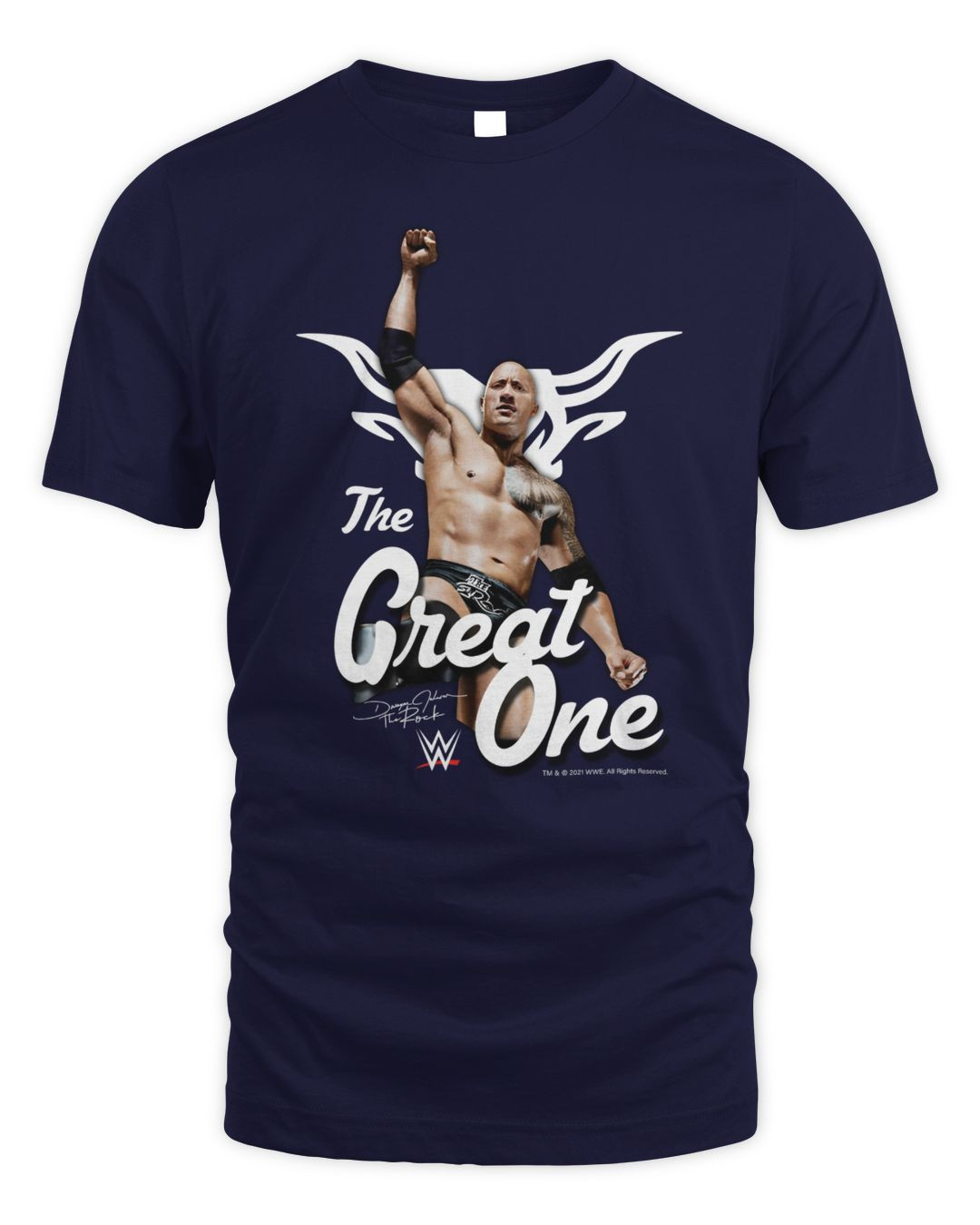 Men's Ripple Junction Navy The Rock The Great One Graphic T-shirt