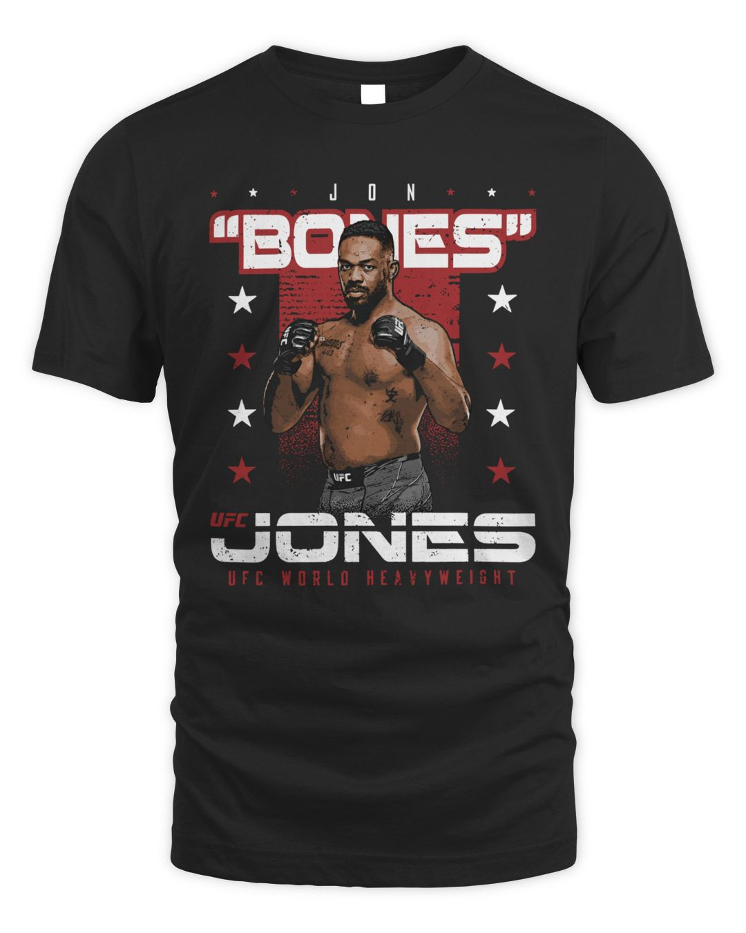 Men's 500 Level Black Jon Jones Tee Shirt Ufc Store
