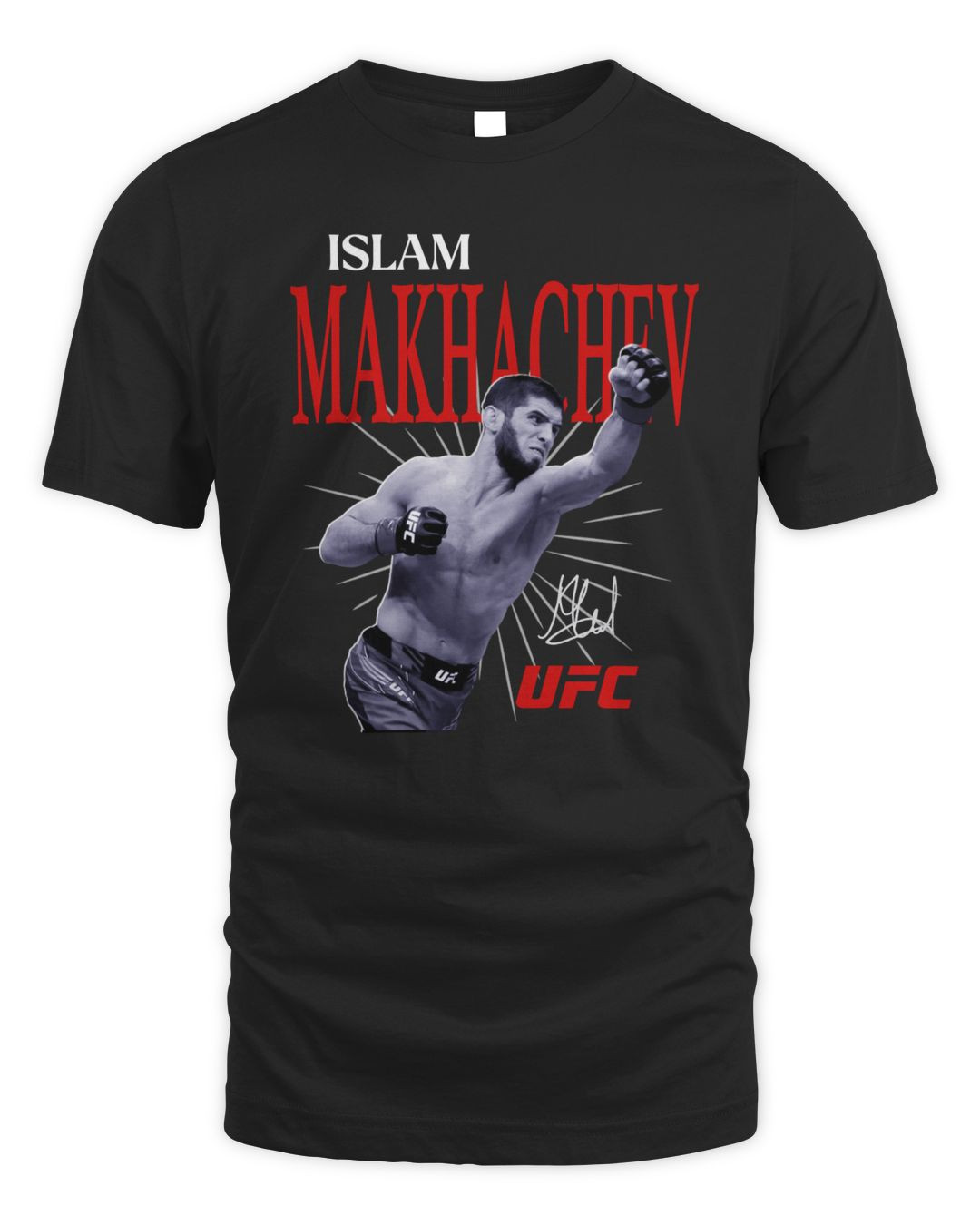 Men's 500 Level Black Islam Makhachev 2024 Tee Ufc Store