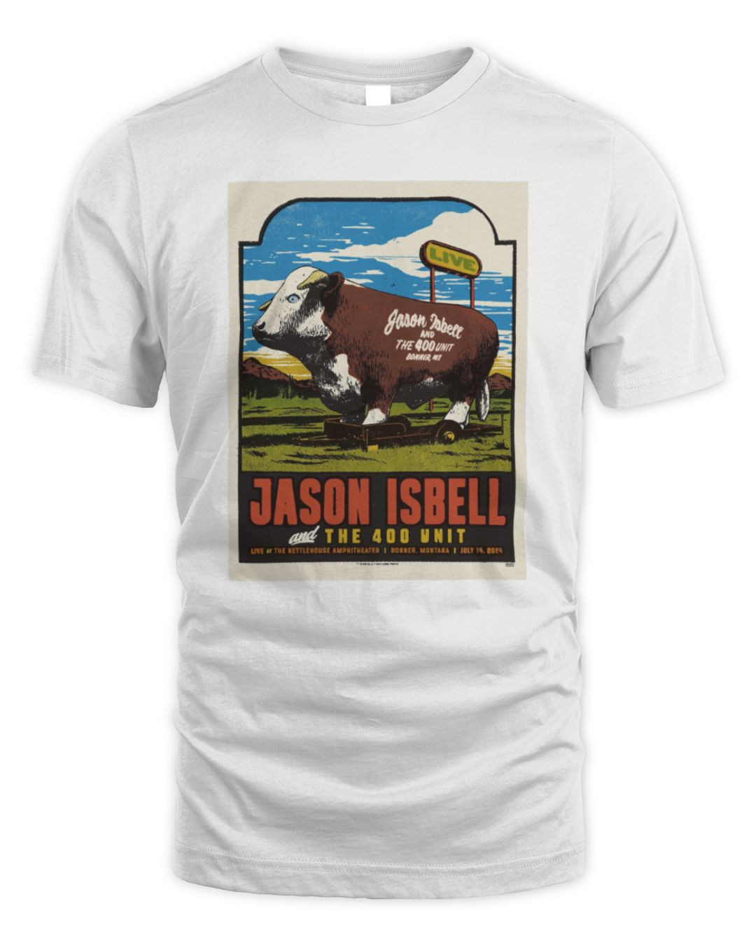 Jason Isbell And The 400 Unit Merch Live At Kettlehouse Amphitheater 7-14-2024 Bonner Montana