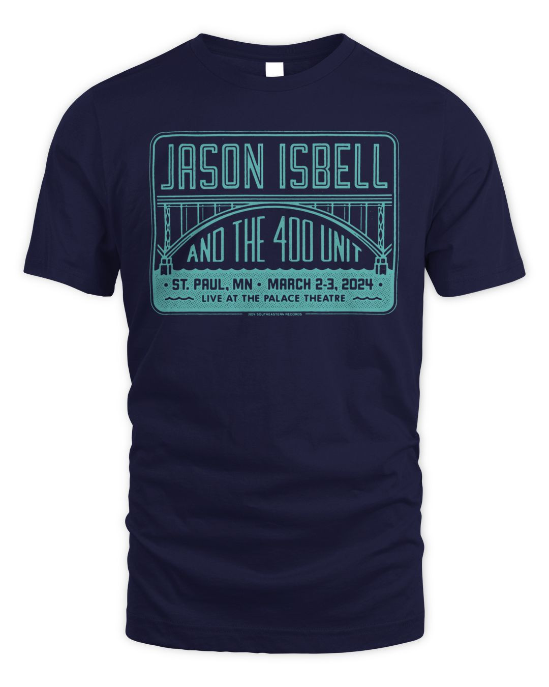 Jason Isbell And The 400 Unit Merch Live At Palace Theatre In Saint Paul, Mn March 2-3 2024 Tee