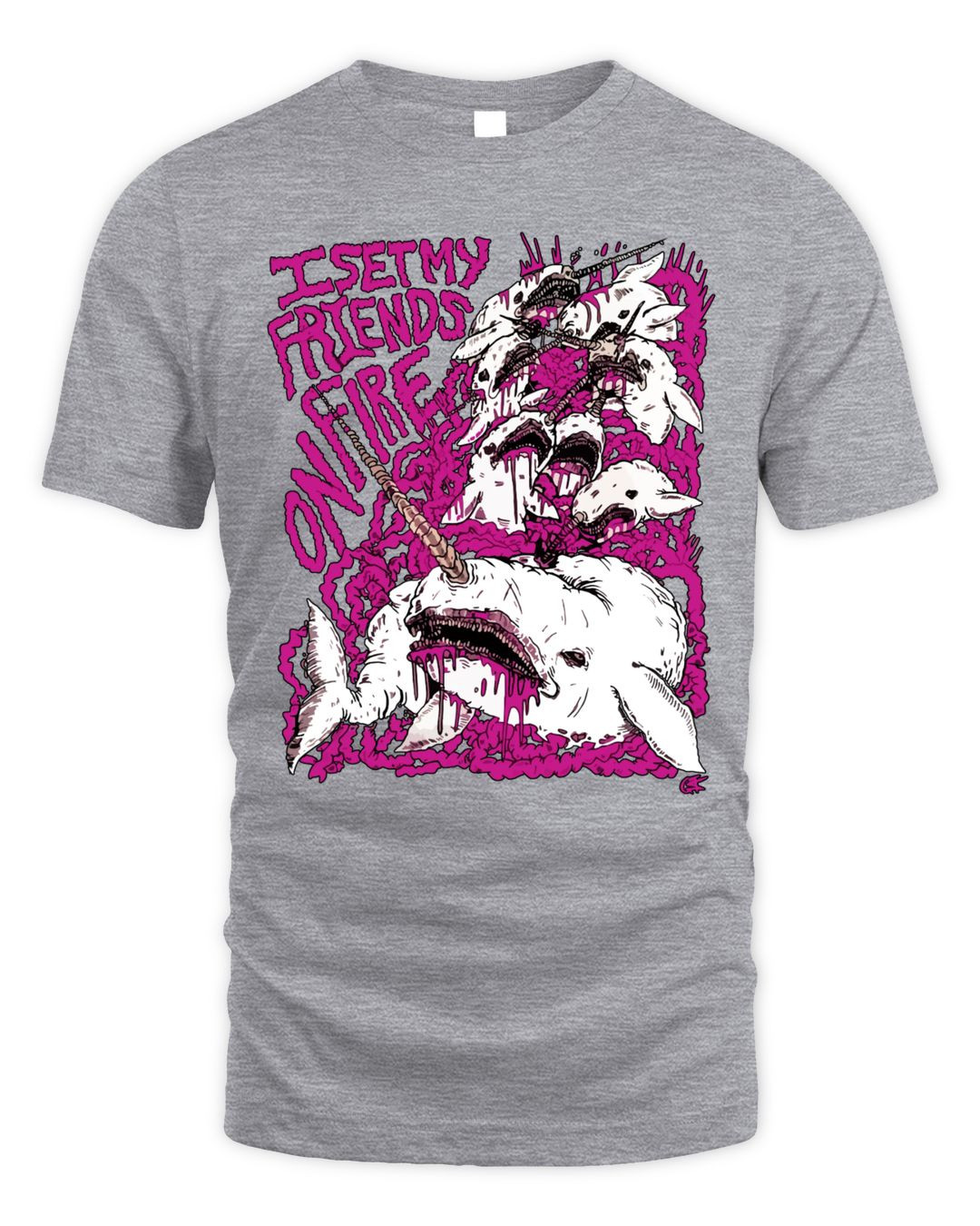 I Set My Friends On Fire Merch Gnarwahl Shirt