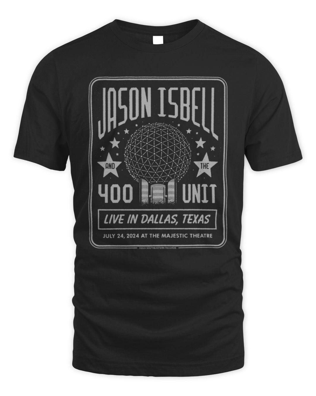 Jason Isbell And The 400 Unit Merch Live In Dallas, Texas July 24 2024 At The Majestic Theatre Tee