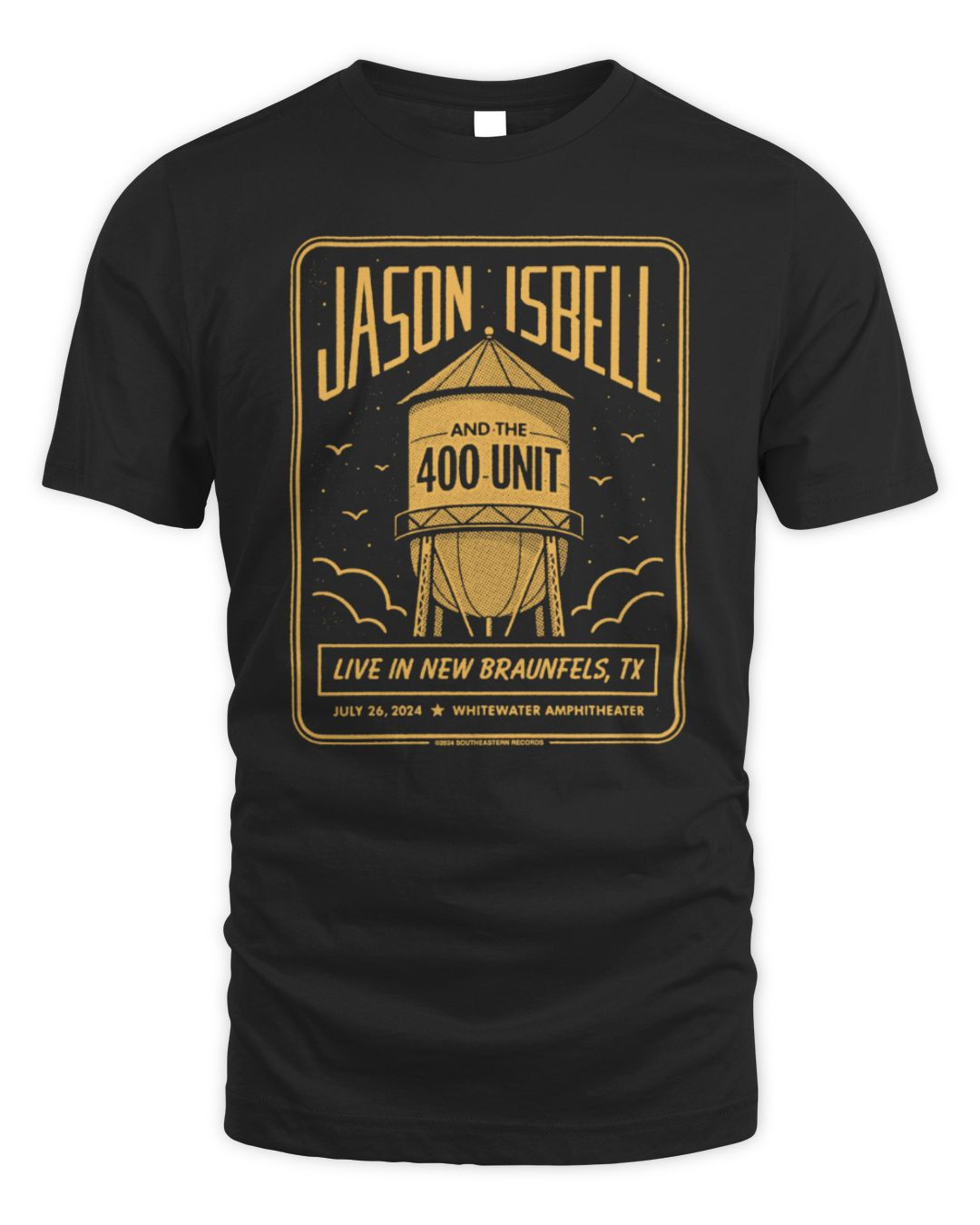 Jason Isbell And The 400 Unit Live In New Braunfels, Tx Jul 26 2024 Whitewater Amphitheater Tee