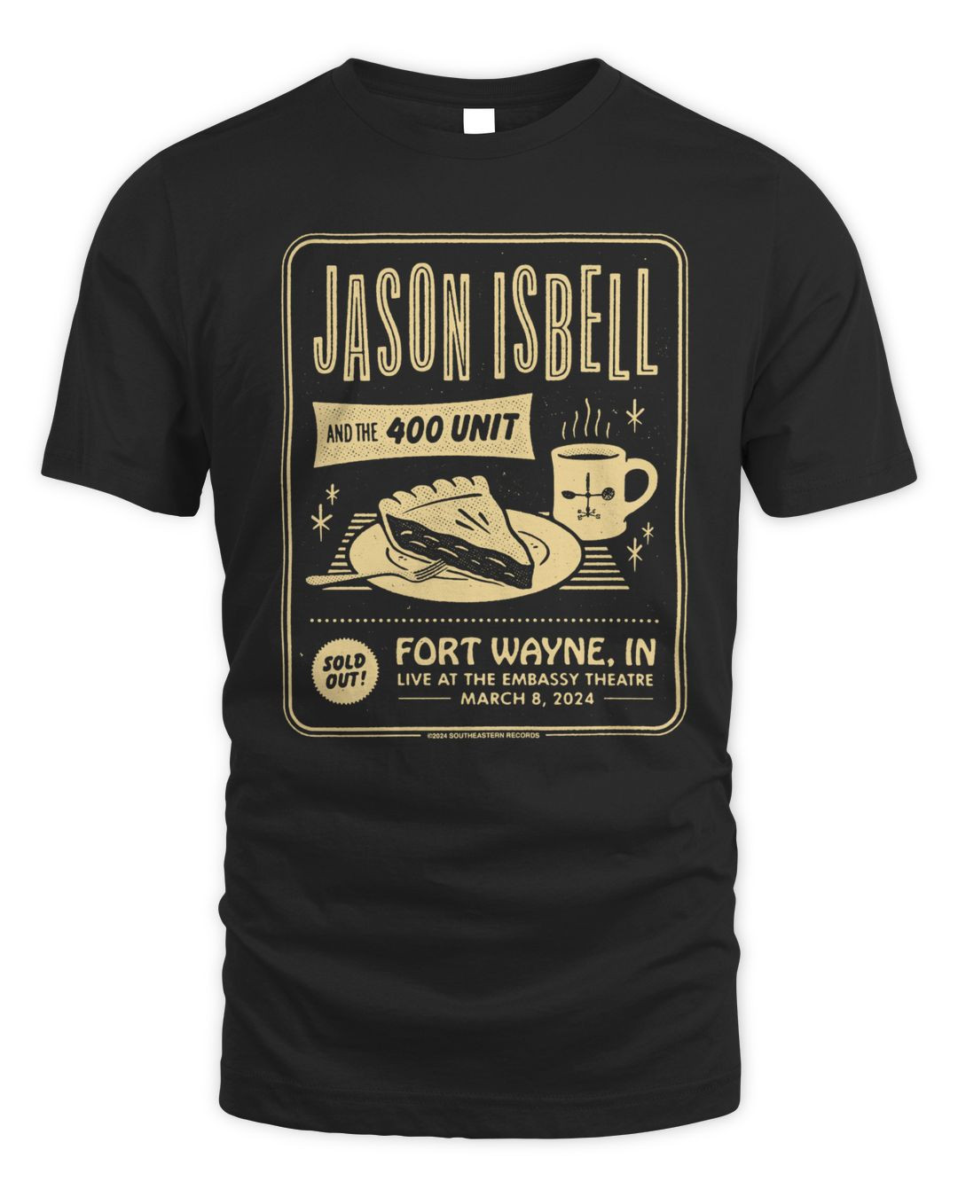 Jason Isbell And The 400 Unit Merch At Embassy Theatre In Fort Wayne, In Tee