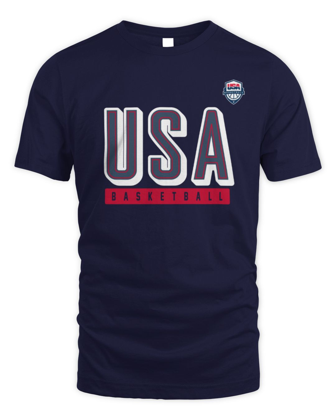 Men's Usa Basketball Core Usa Olympics Tee Navy