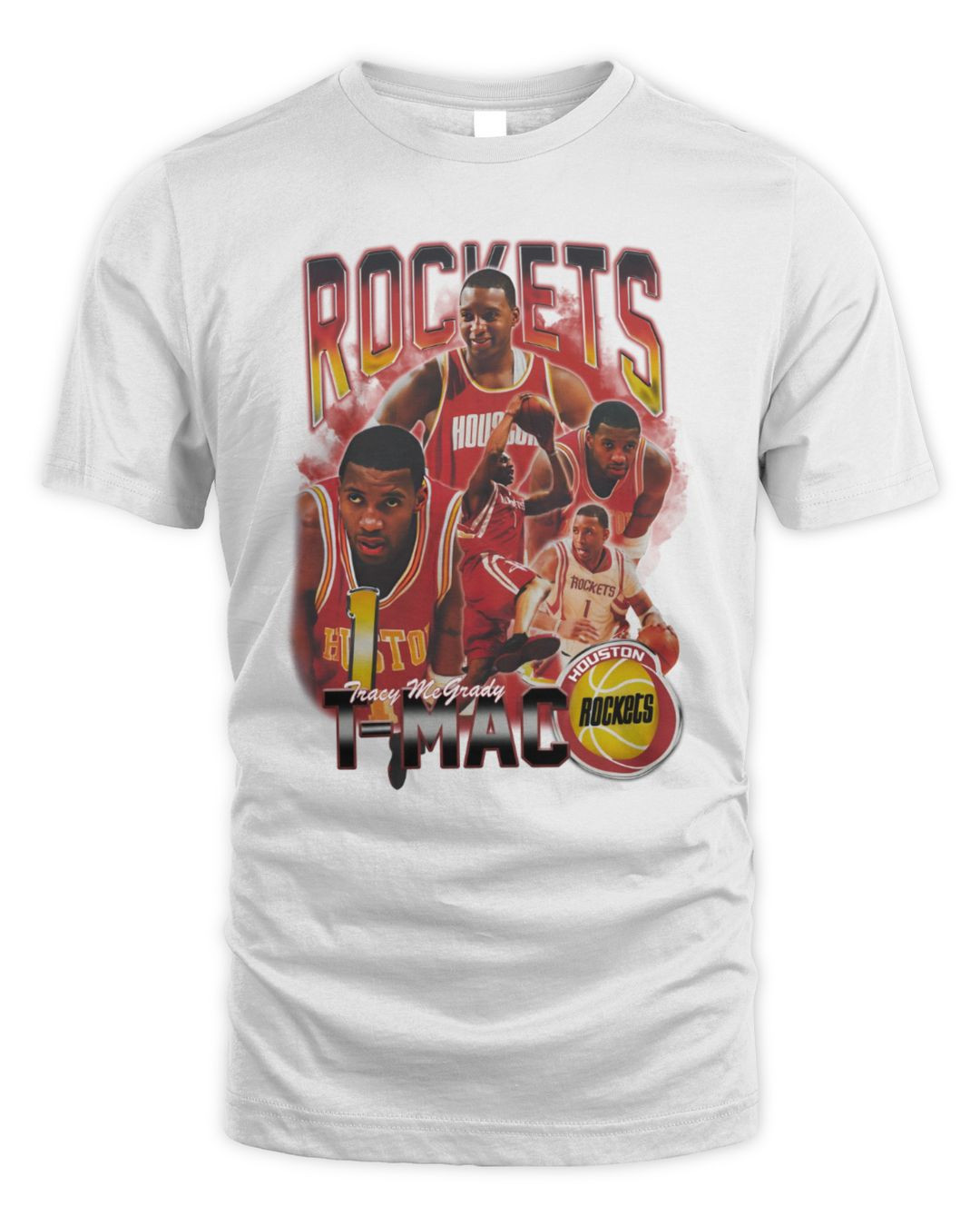 Mitchell & Ness Houston Rockets Tracy Mcgrady Bling Tee