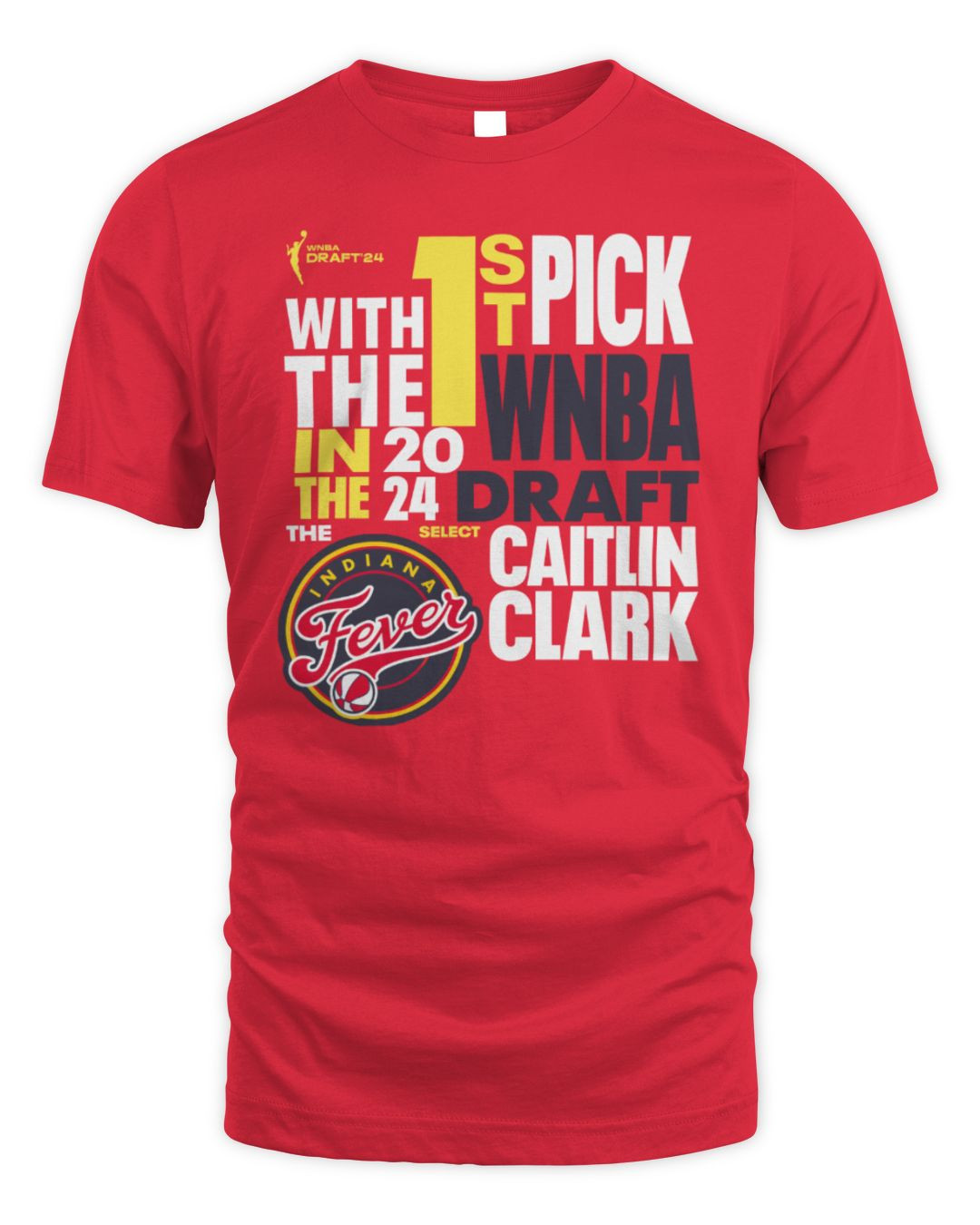 Indiana Fever Caitlin Clark Draft Night Red Merch Hoodie