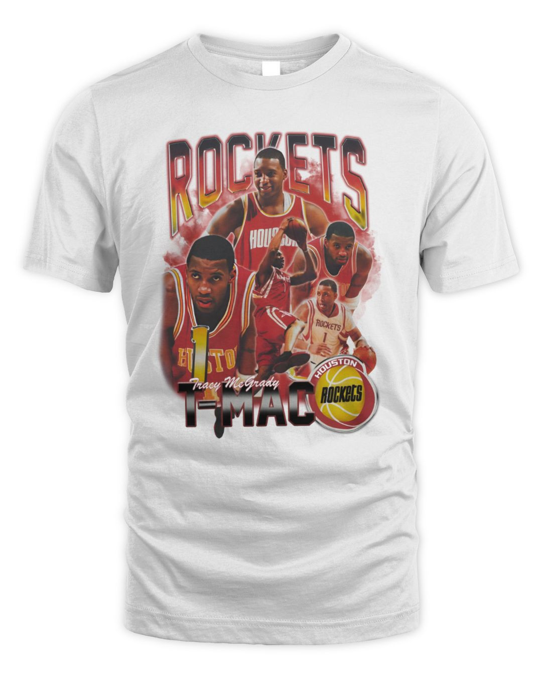 Mitchell & Ness Houston Rockets Tracy Mcgrady Bling Hoodie Sweatshirt